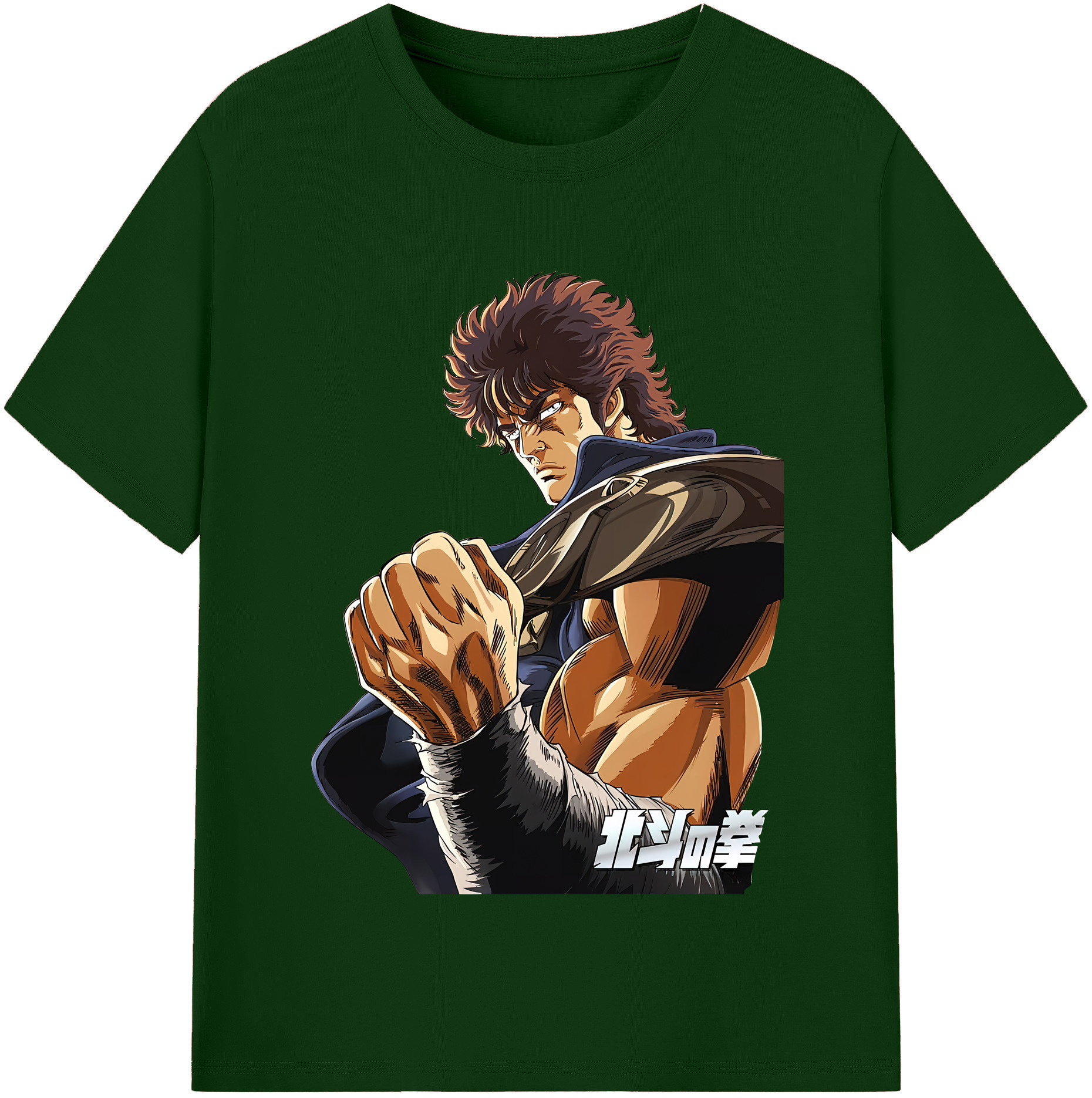 （画像用） 北斗の拳 Fist of the North Star 綿100％半袖Tシャツ（フロントプリント）